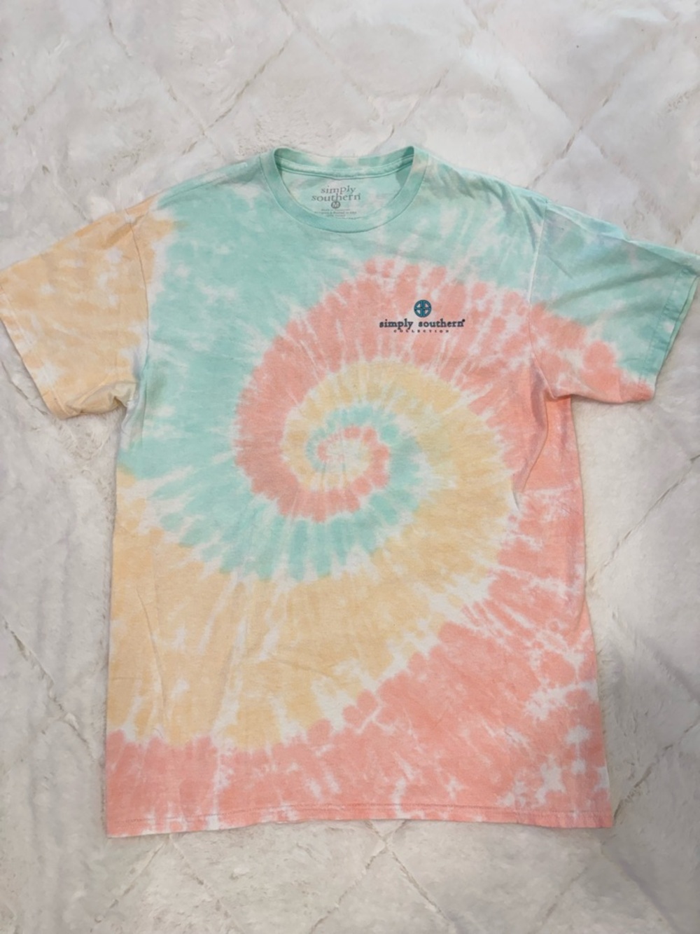 Simply Southern Pastel Tie-Dye Graphic Tee
